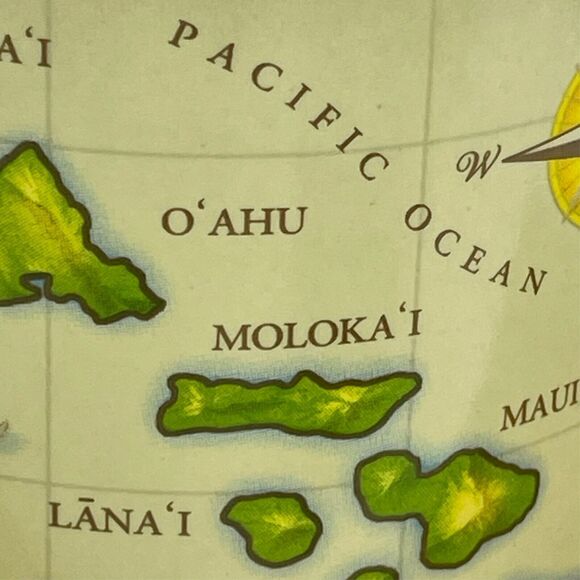 Hawaiian Island Heritage Vintage Map Hula Girl Travel Ocean 2013 Coffee Mug - Picture 3 of 9